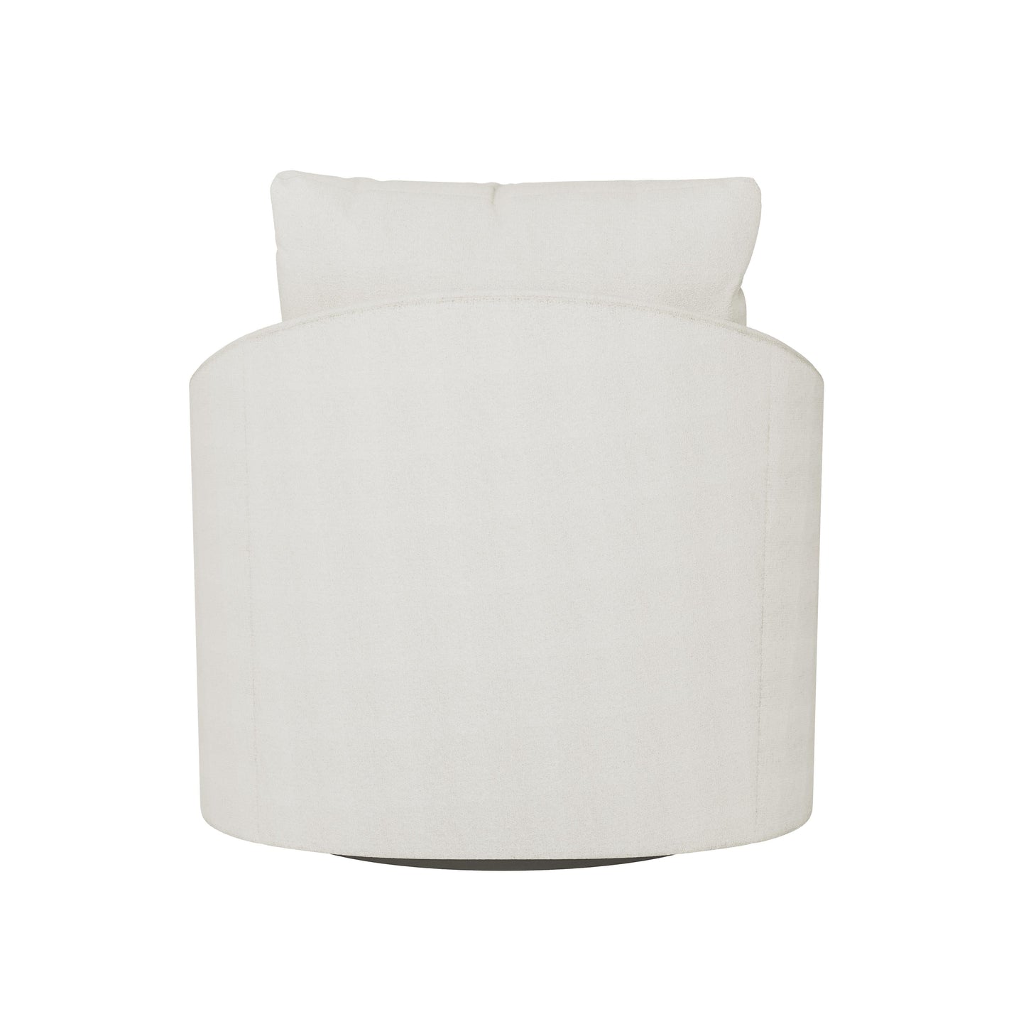 Astoria White/Cream Fabric Swivel Chair - Ornate Home