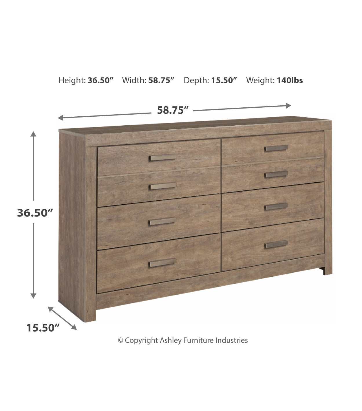 Culverbach Gray Dresser