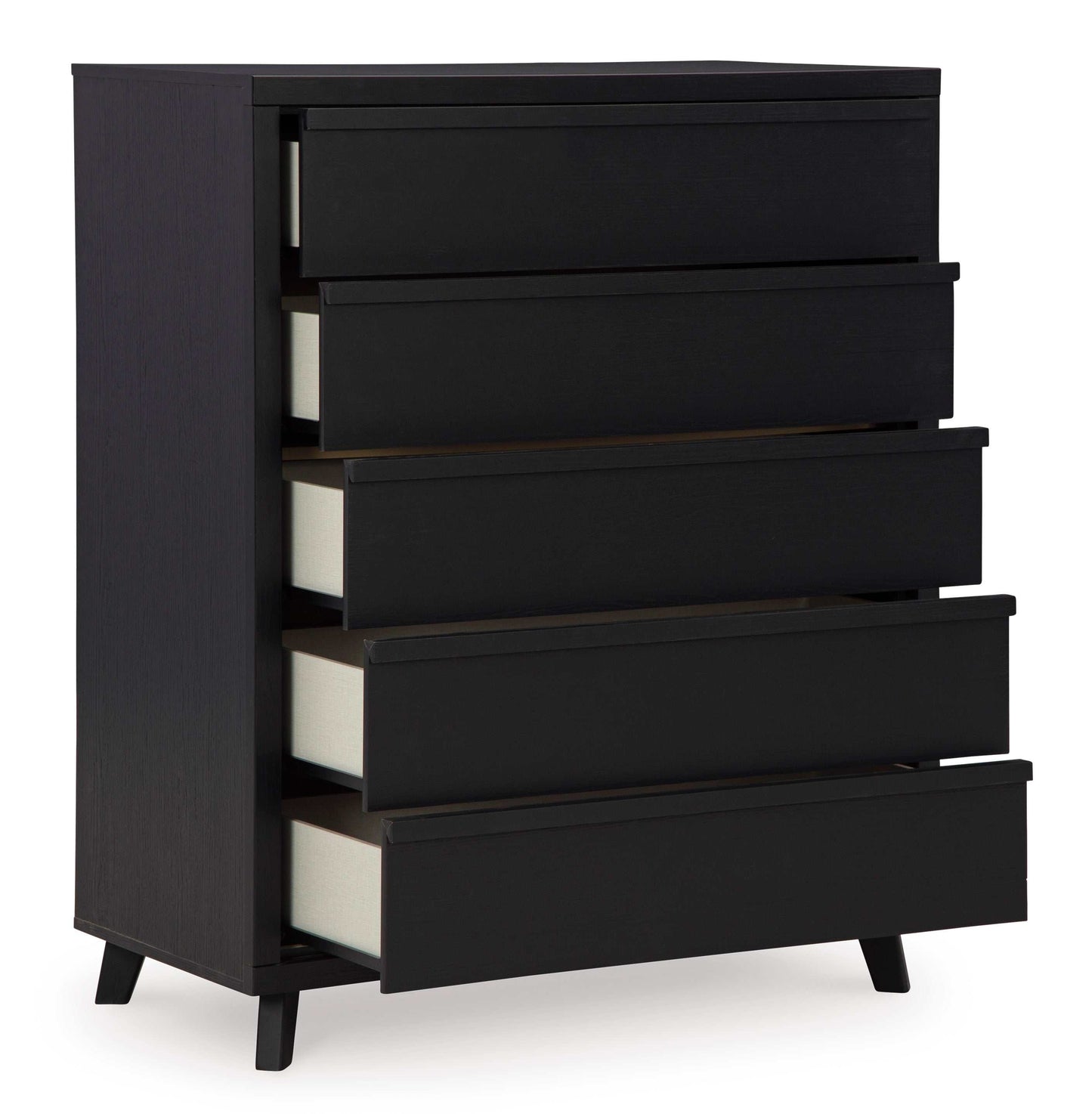 Danziar Black Wide Chest of Drawers