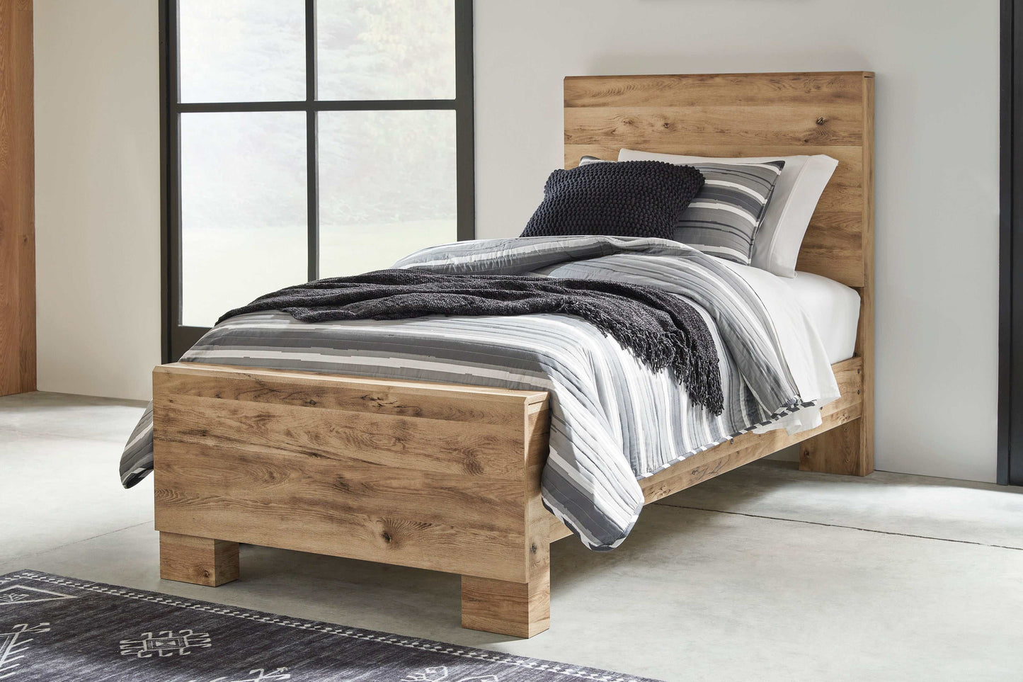 Hyanna Tan Brown Youth Panel Youth Bed