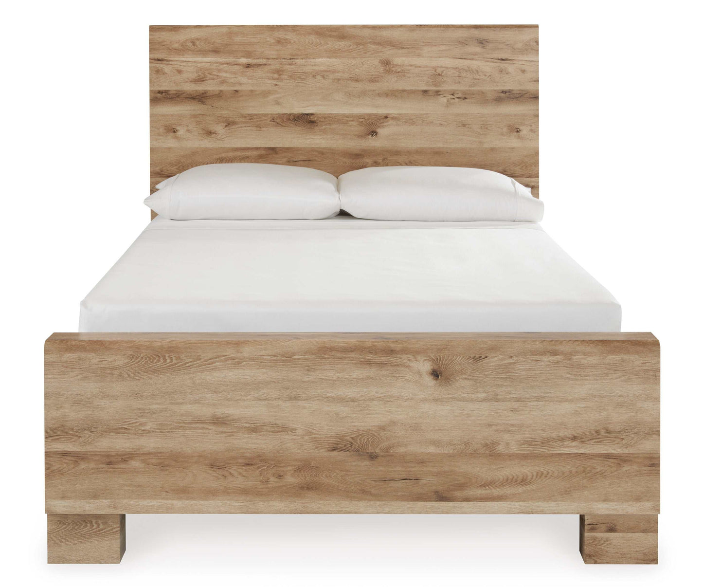 Hyanna Tan Brown Youth Panel Youth Bed w/ 1 Side Storage