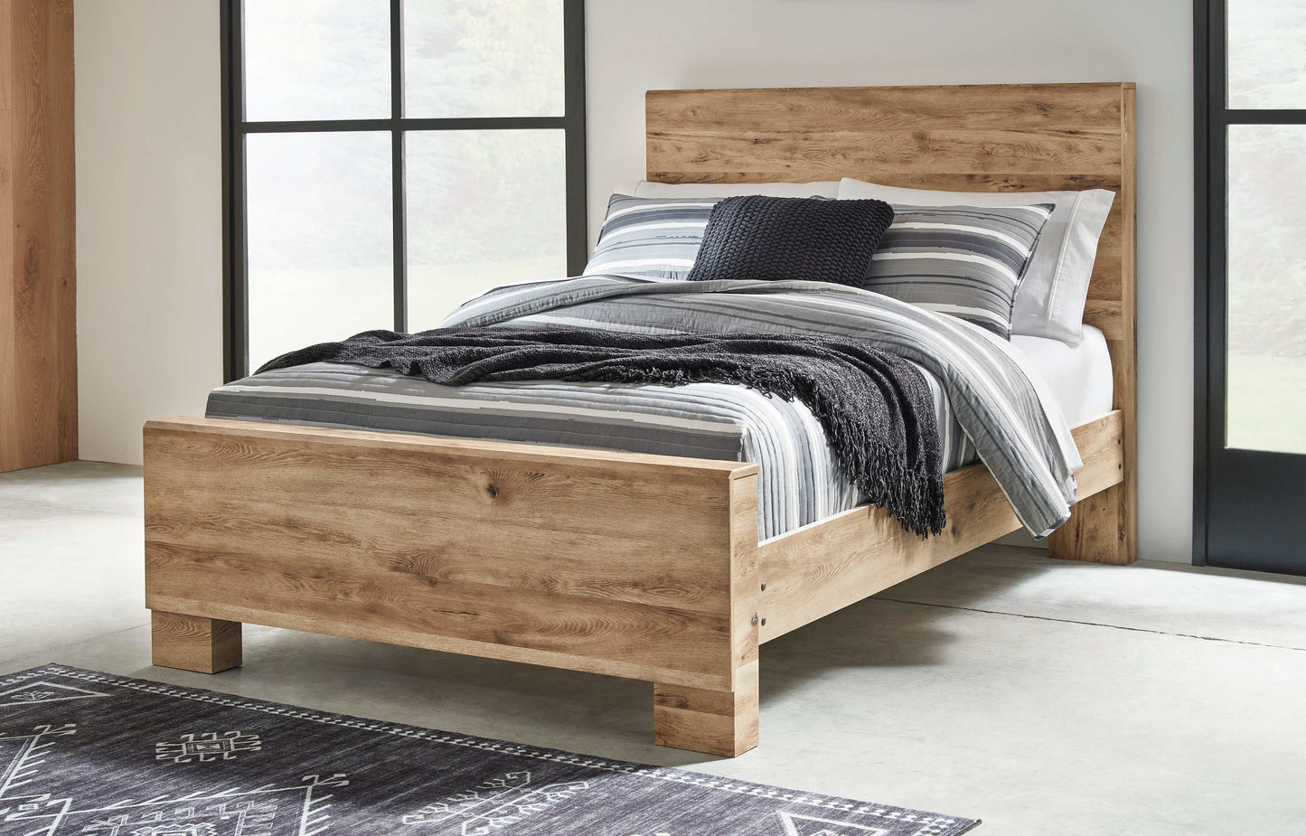 Hyanna Tan Brown Youth Panel Youth Bed