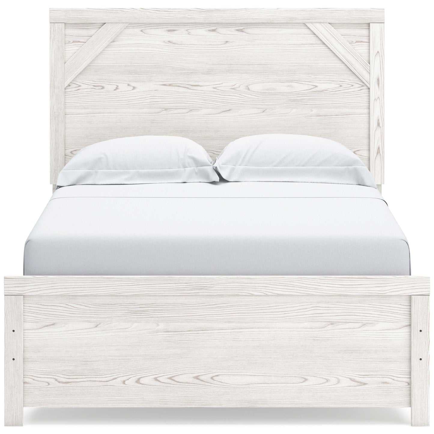 Gerridan White & Gray Full Panel Youth Bed Frame