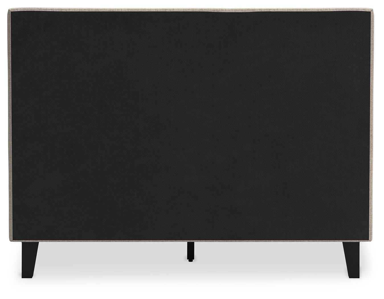Cielden Gray Full Upholstered Bed with Roll Slats