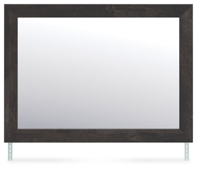 Hollivern Dark Gray Bedroom Mirror - Ornate Home