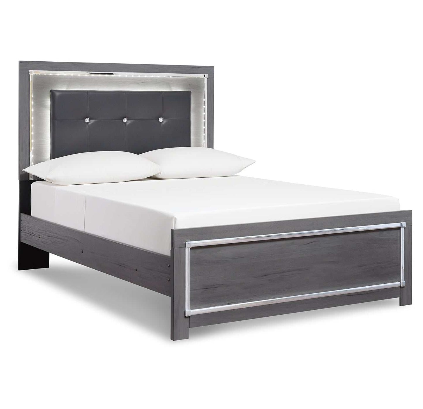 Lodanna Gray Full Panel Bed