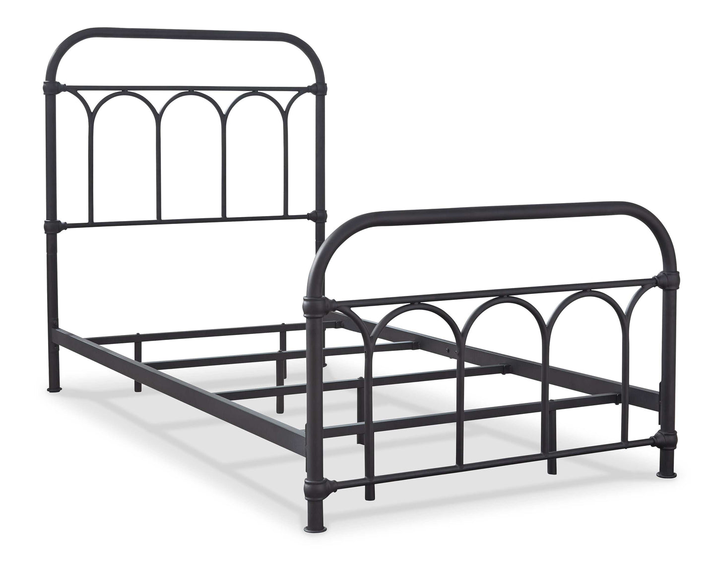 Nashburg Black Twin Metal Bed