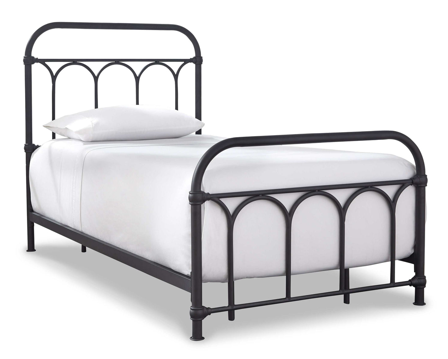 Nashburg Black Twin Metal Bed