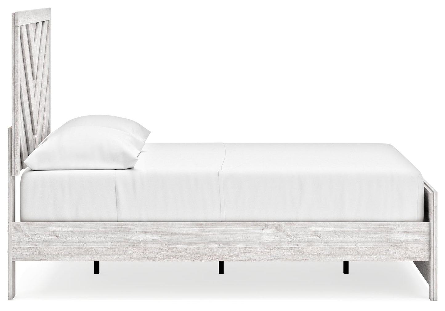 Cayboni Whitewash Full Panel Youth Bed