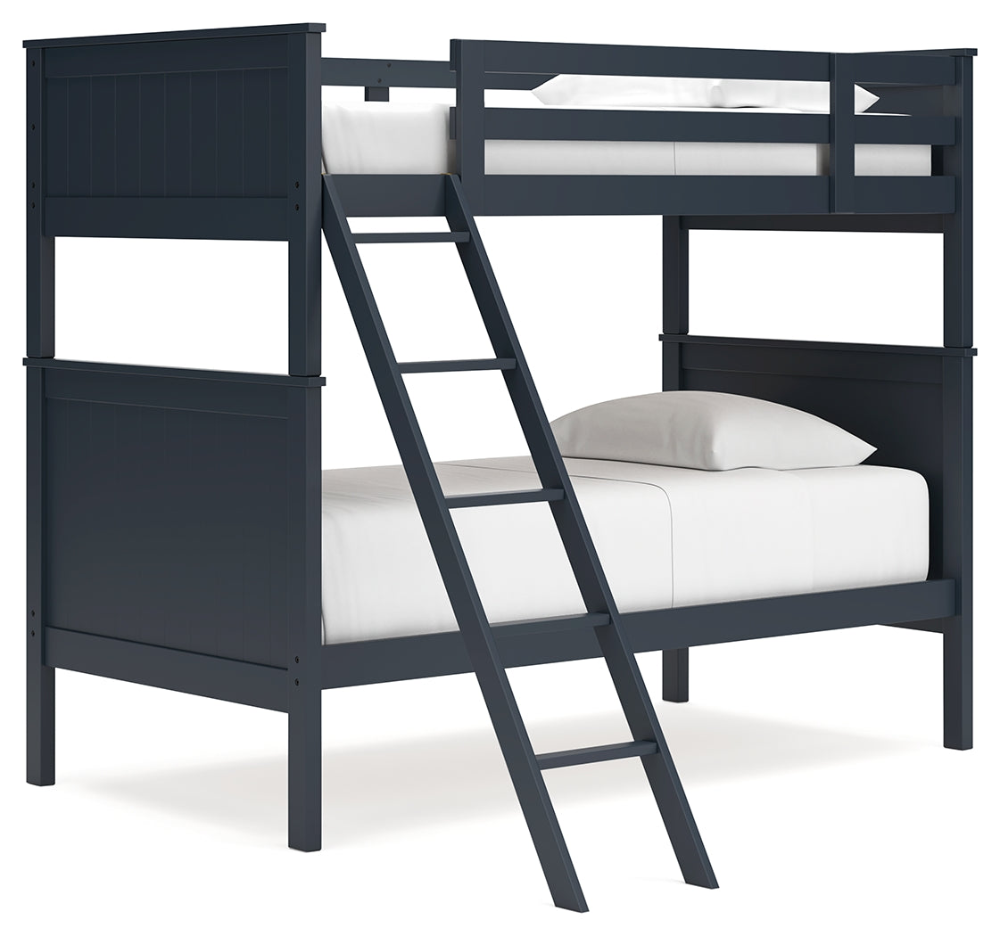 Nextonfort Blue Twin over Twin Bunk Youth Bed