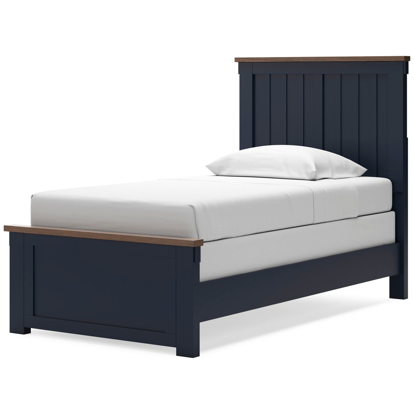 Landocken Brown/Blue Twin Panel Headboard