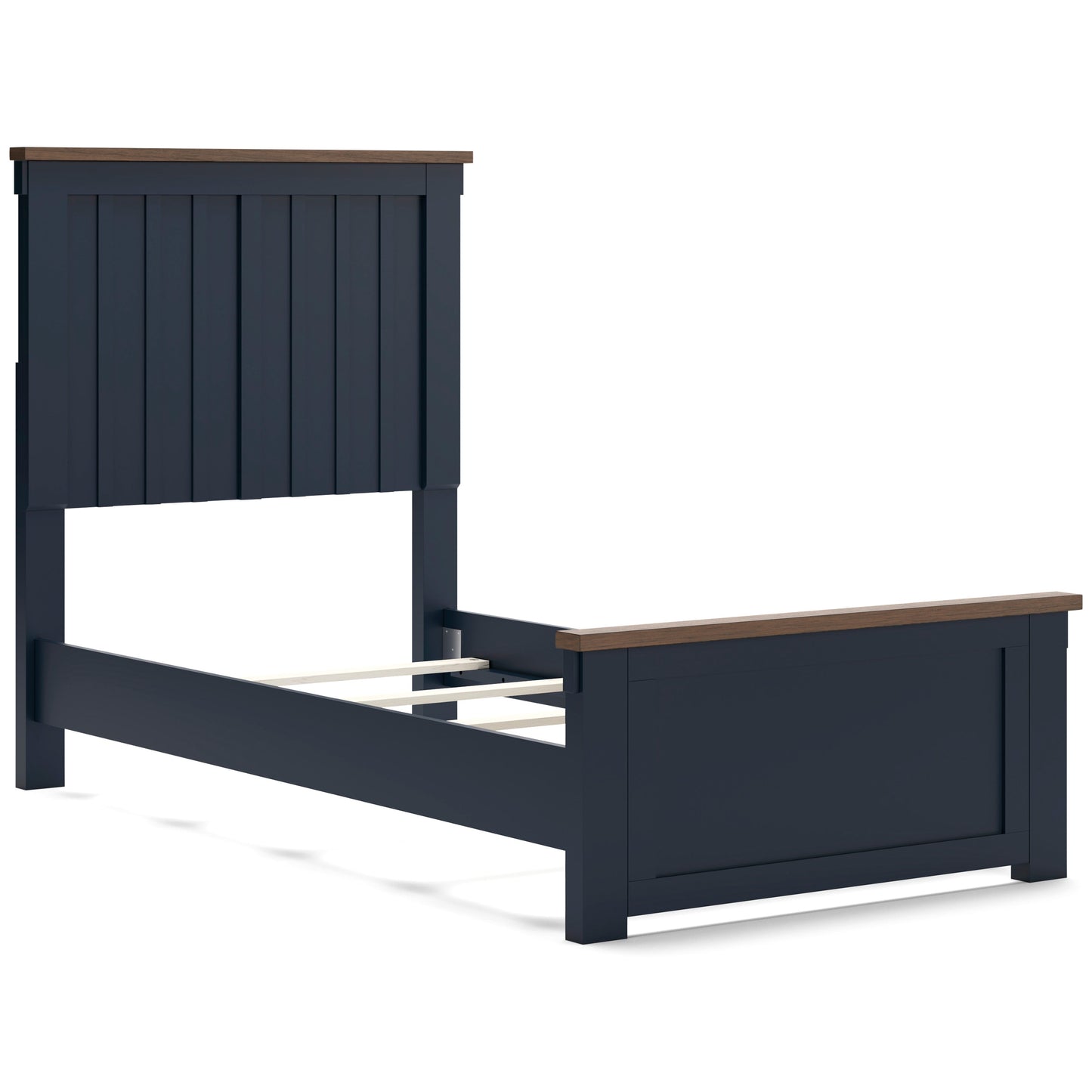 Landocken Brown/Blue Twin Panel Headboard