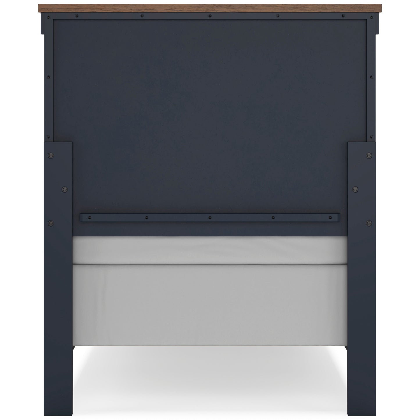Landocken Brown/Blue Twin Panel Headboard