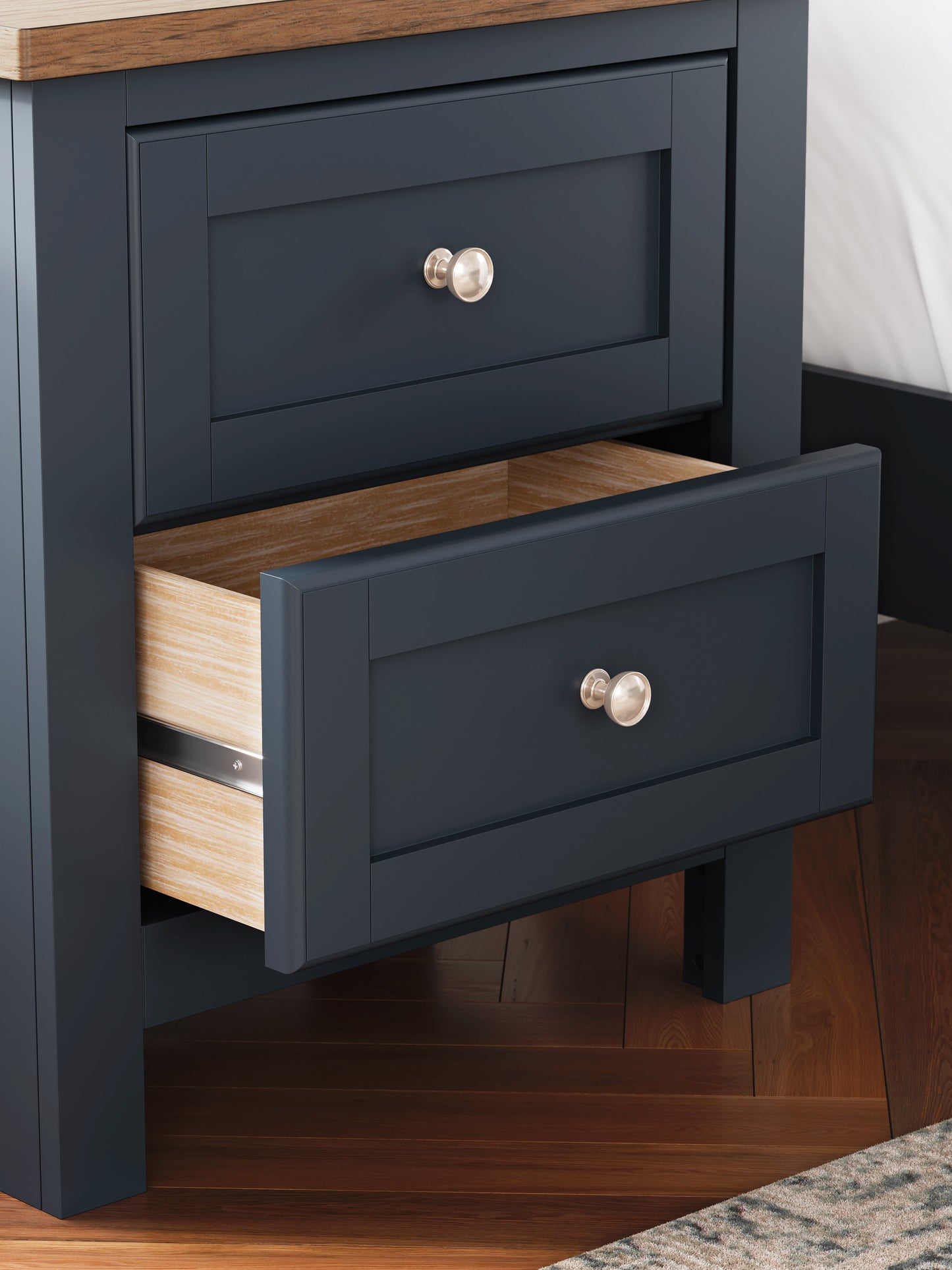 Landocken Brown/Blue Nightstand