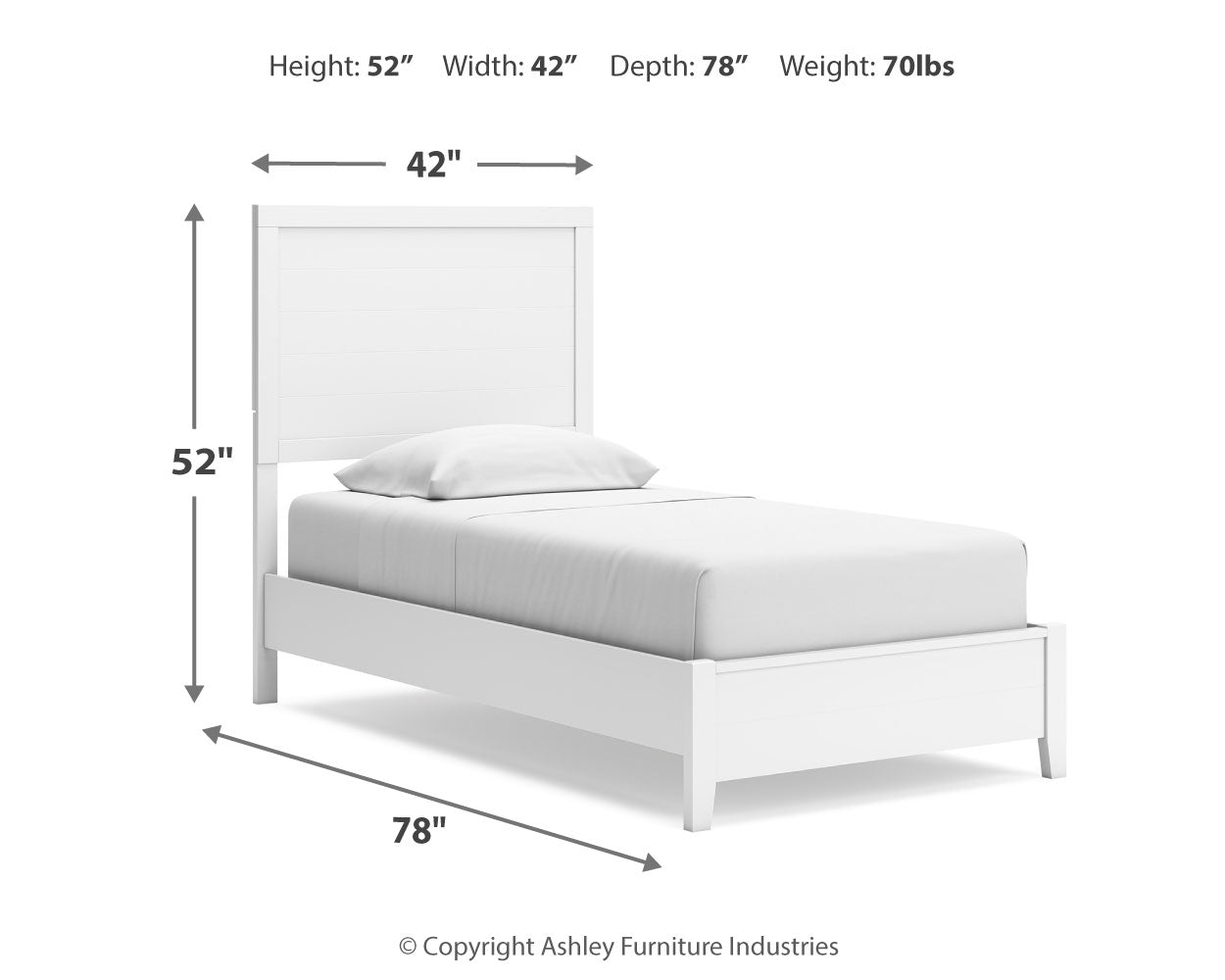 Binterglen Twin Panel Bedroom Set with Dresser and Mirror