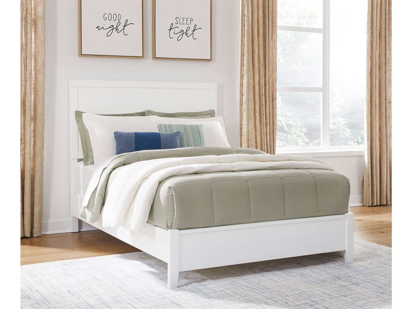 Binterglen White Full Panel Youth Bed