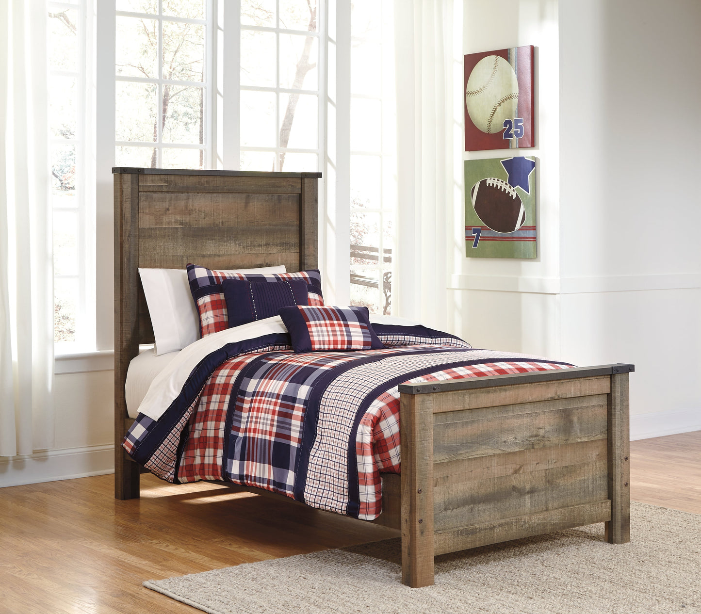 Trinell Brown Twin Panel Headboard B446-53