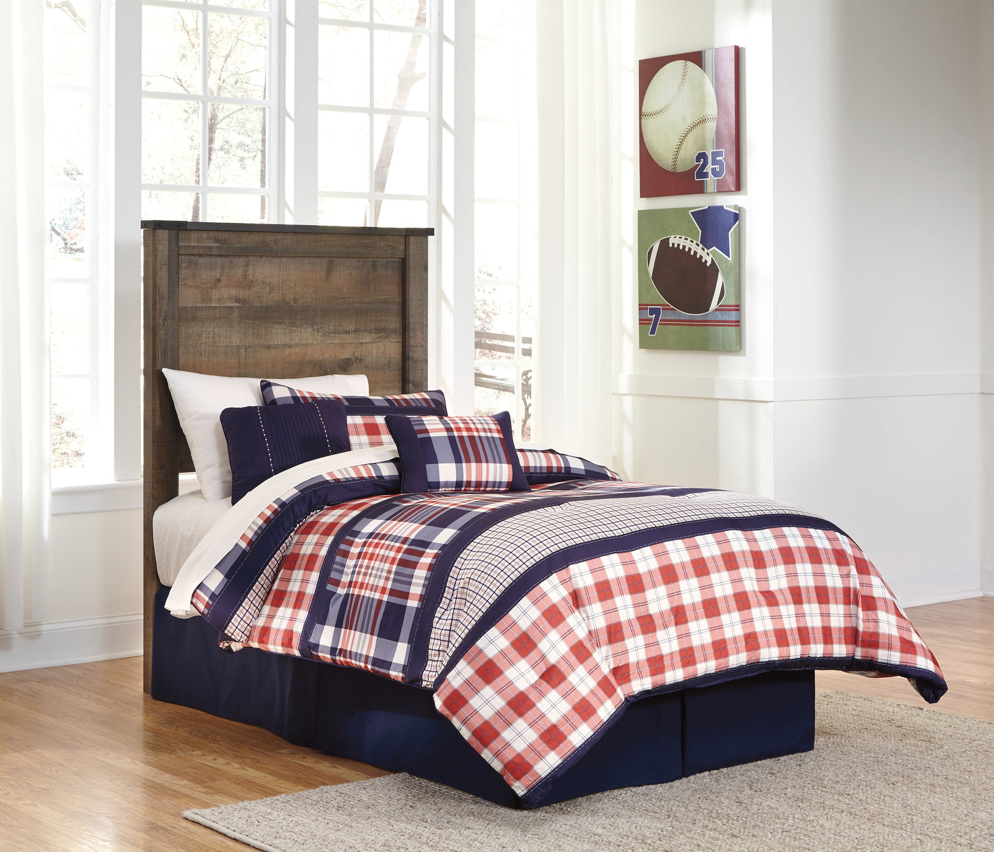Trinell Brown Twin Panel Headboard B446-53