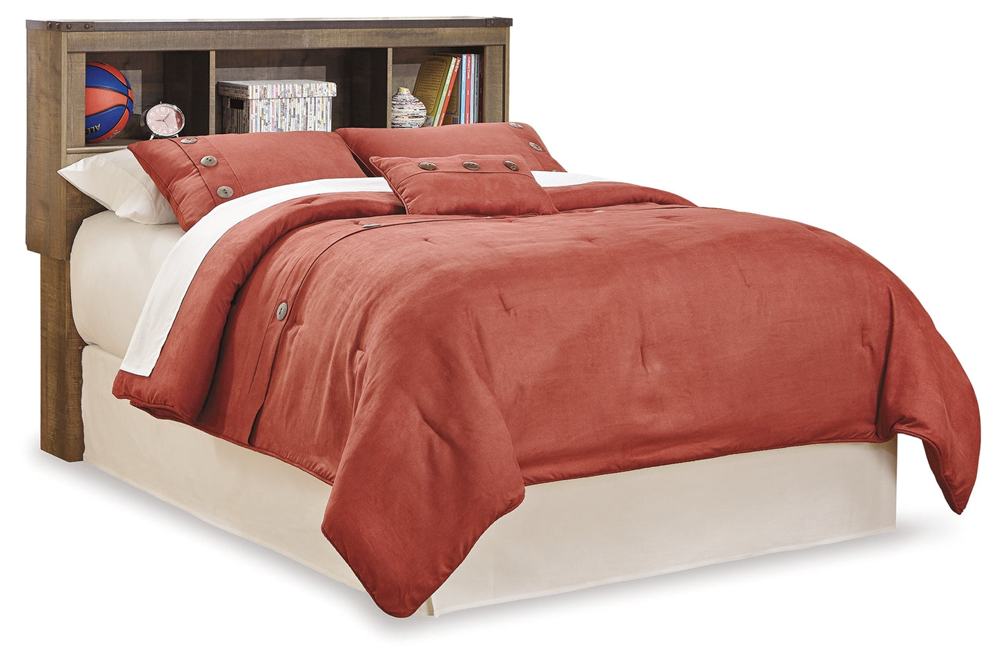 Trinell Brown Full Bookcase Headboard B446-65