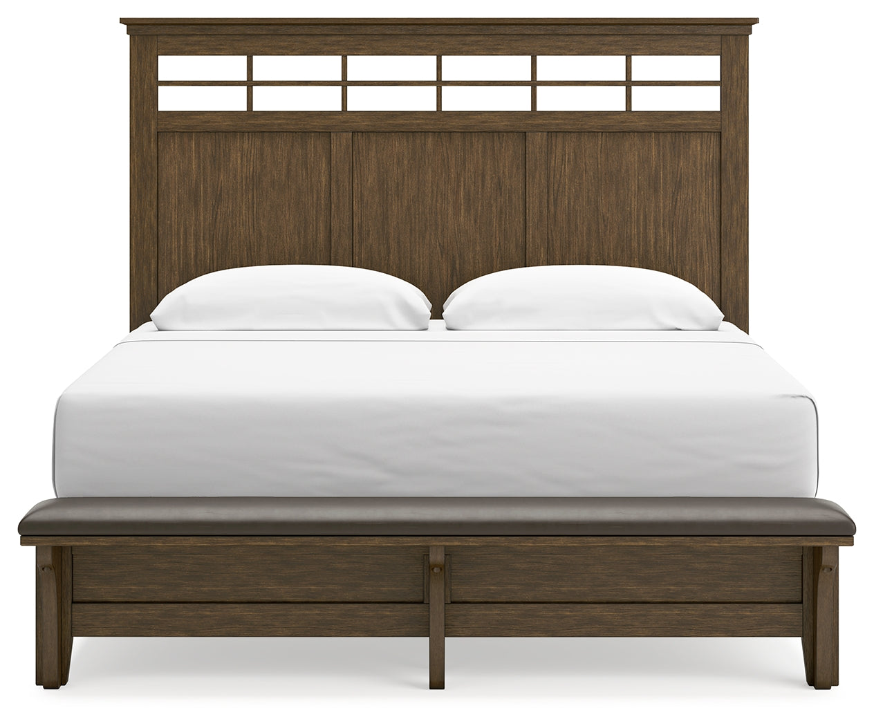 Shawbeck Dark Brown California King Panel Bed