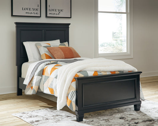 Lanolee Black Twin Panel Youth Bed