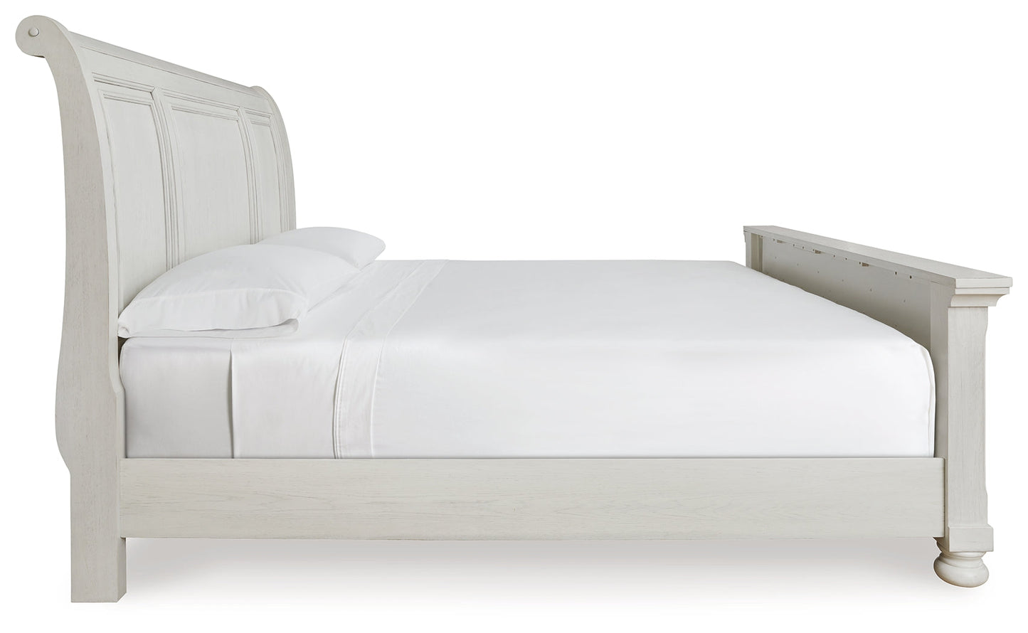 Robbinsdale Antique White Queen Sleigh Bed