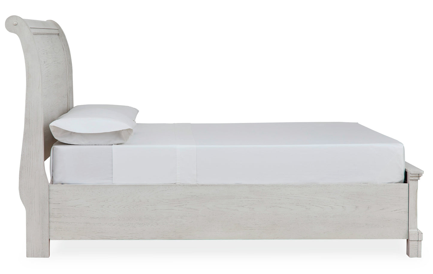 Robbinsdale Antique White Full Sleigh Storage Youth Bed