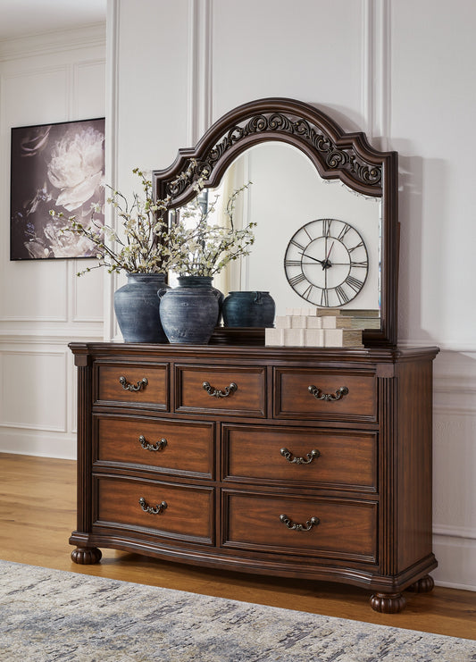 Lavinton Brown Dresser and Mirror