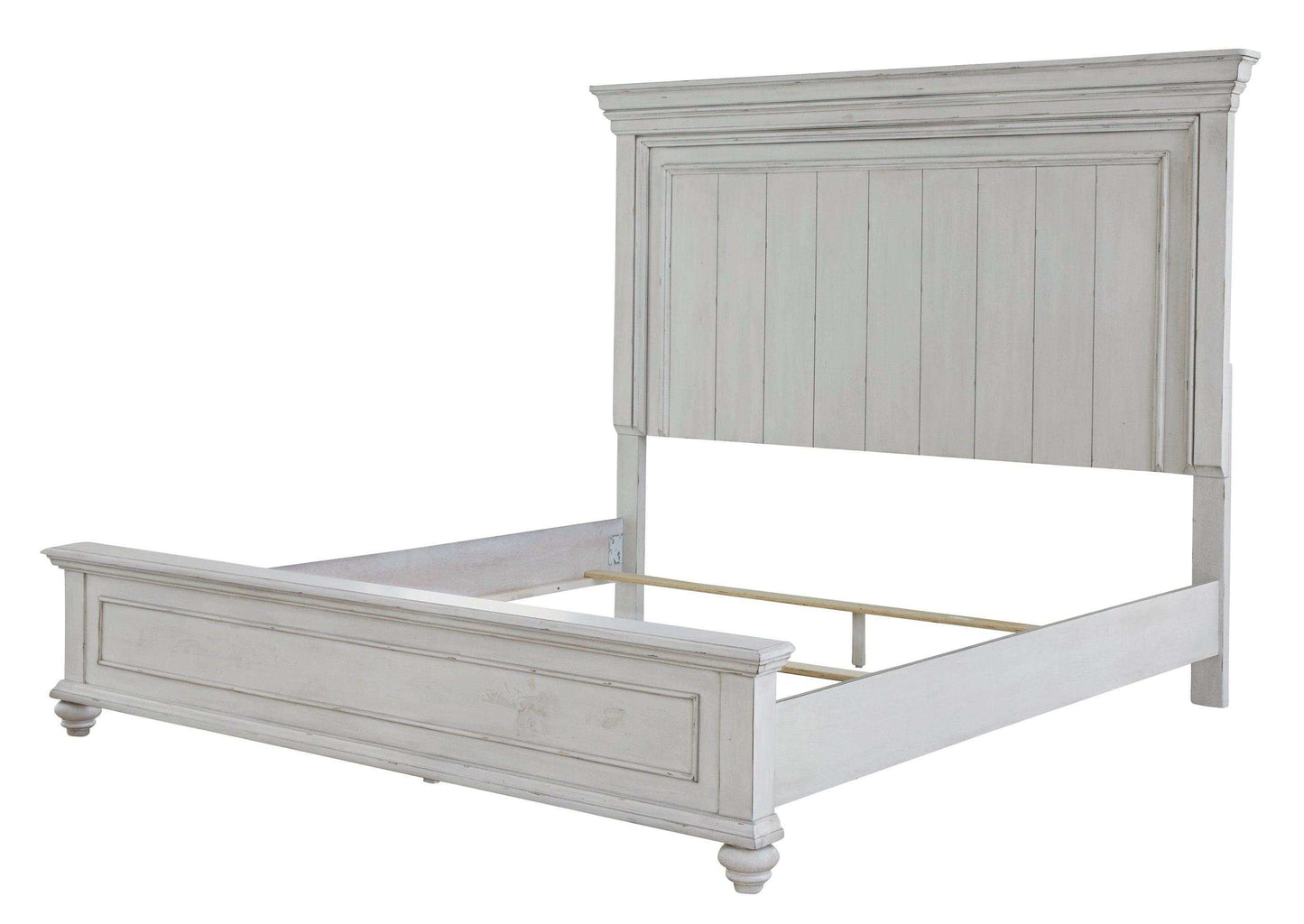 Kanwyn Whitewash California King Panel Bed