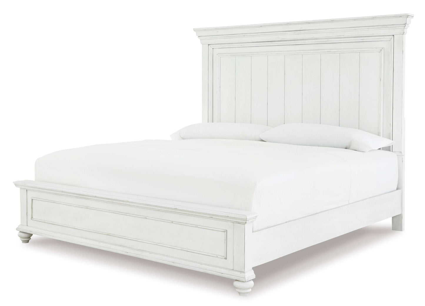 Kanwyn Whitewash Queen Panel Bed