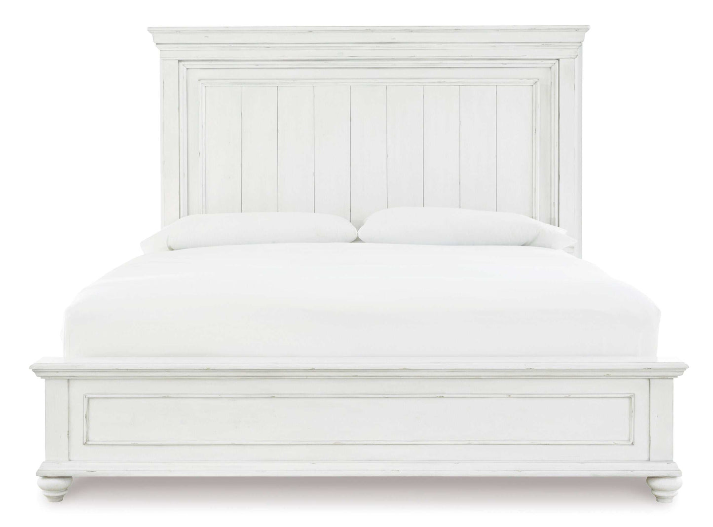 Kanwyn Whitewash Queen Panel Bed