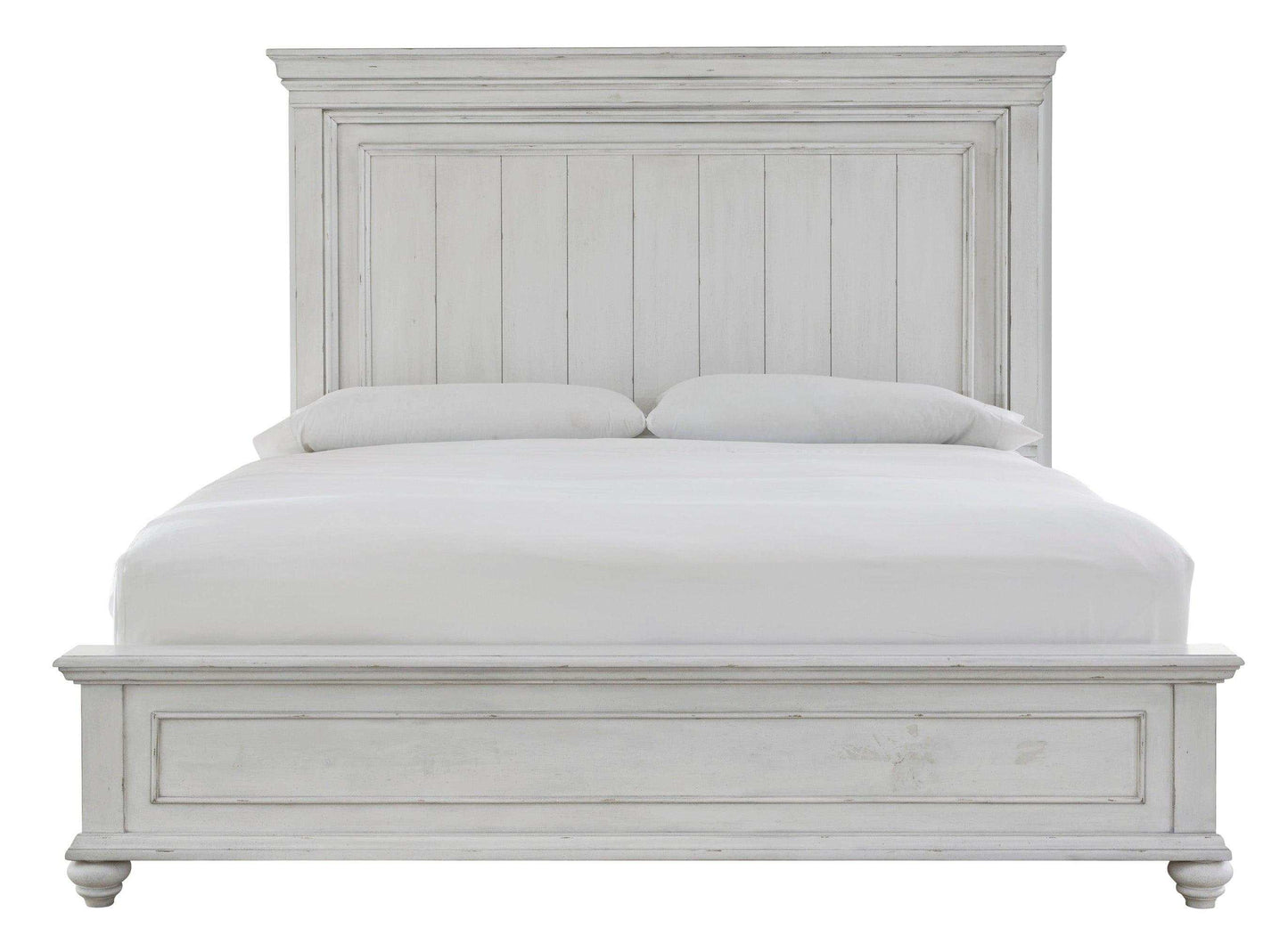 Kanwyn Whitewash California King Panel Bed