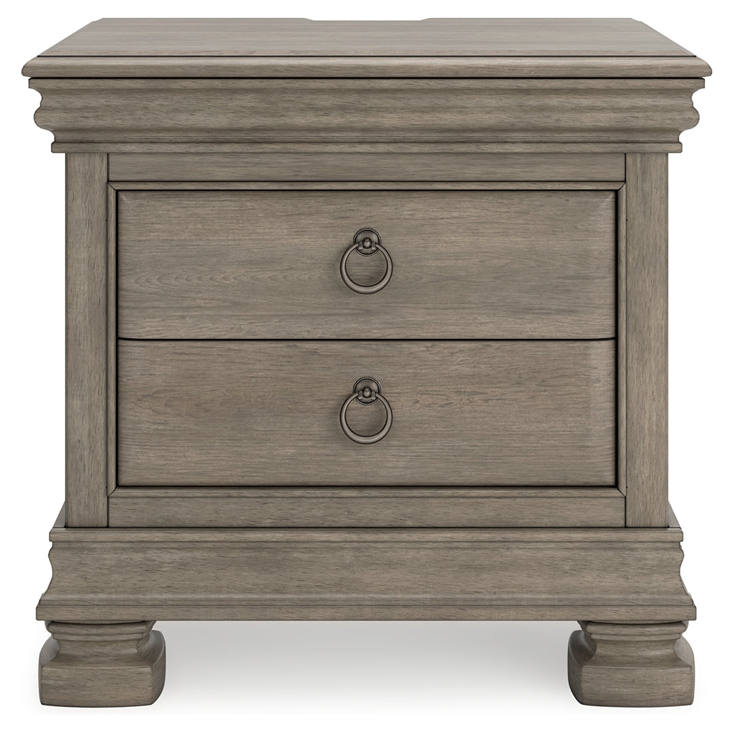 Lexorne Gray Nightstand