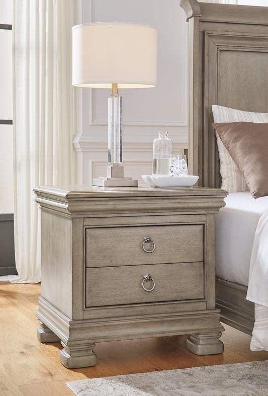 Lexorne Gray Nightstand