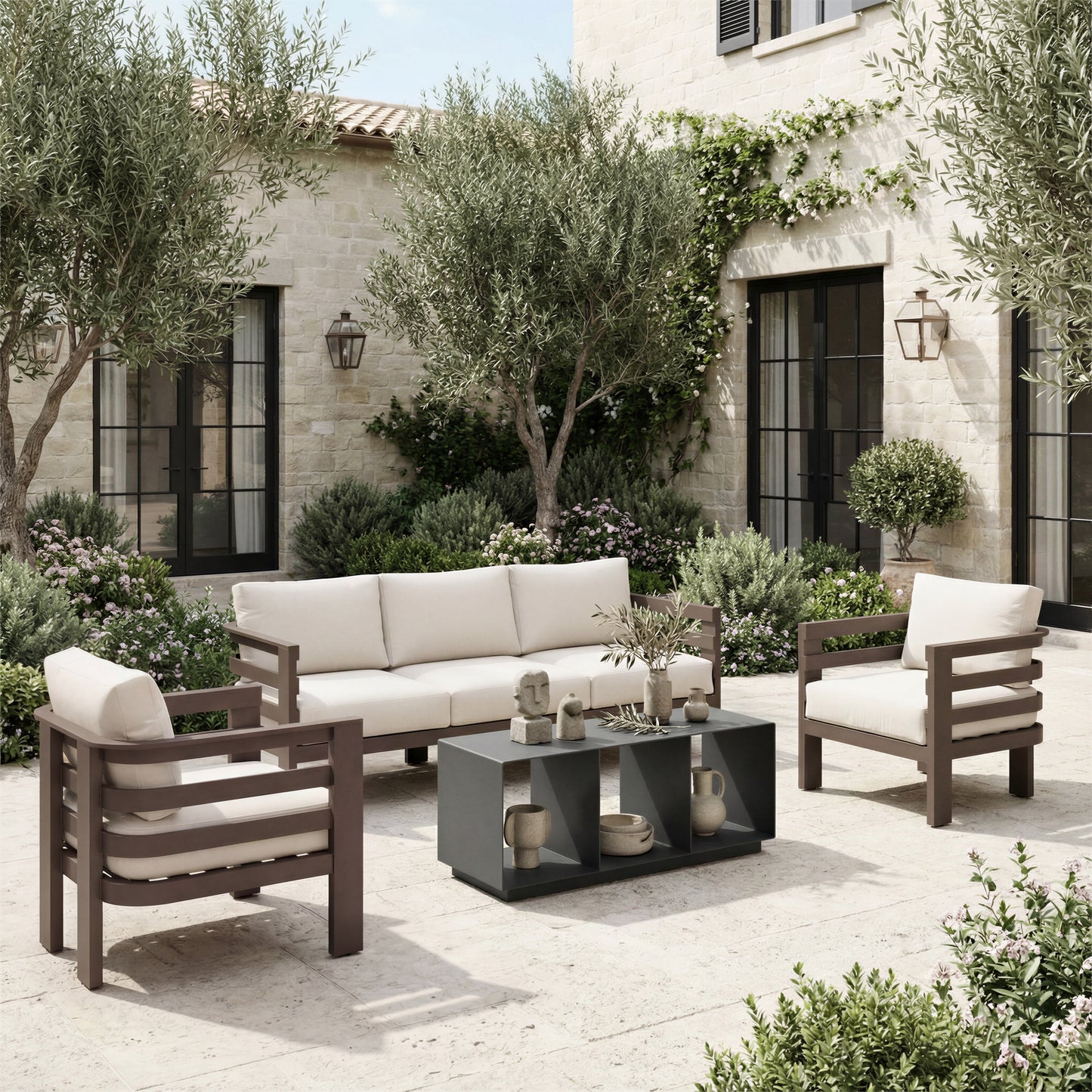Bal Harbor White Outdoor Armchair - Ornate Home