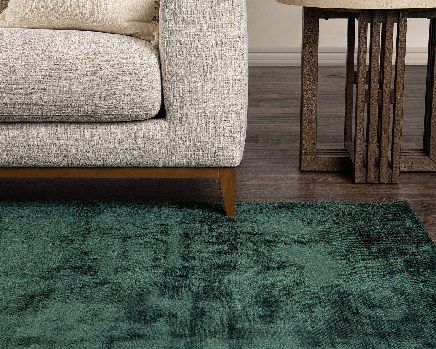 Berlin Emerald Distressed Rug - Ornate Home