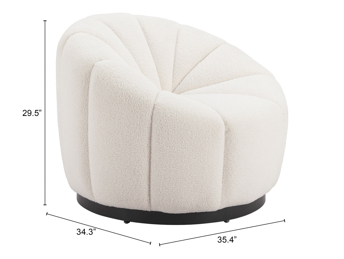 Bhutan Cream Accent Chair - Ornate Home