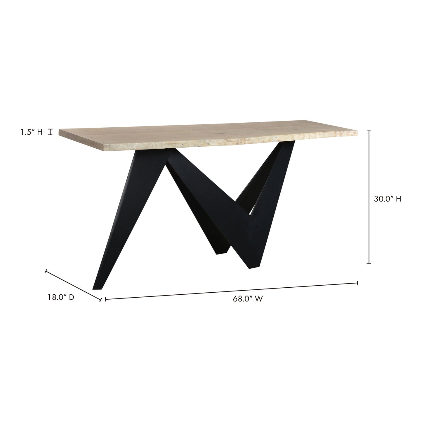 Bird Natural Console Table - Ornate Home