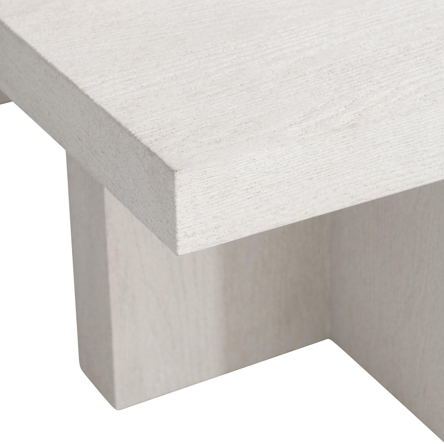 Blythe Sandblasted White Cocktail Table - Ornate Home