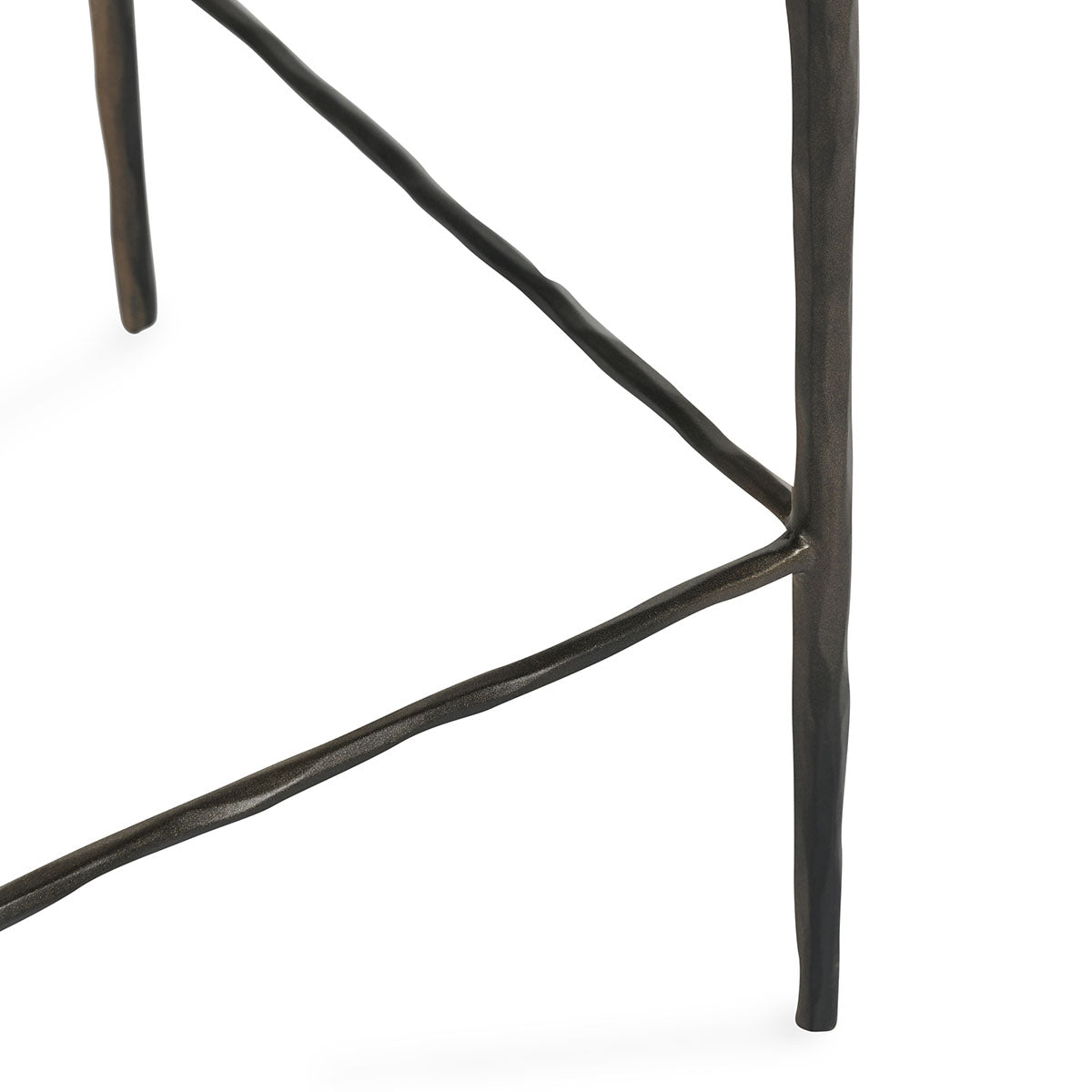Bose Cocoa Brown Leather Counter Stool - Ornate Home