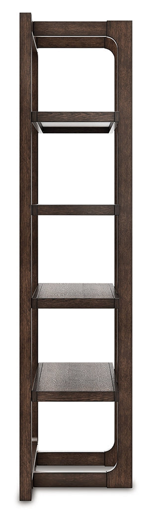 Breckington Dark Brown Bookcase- Viva Furn