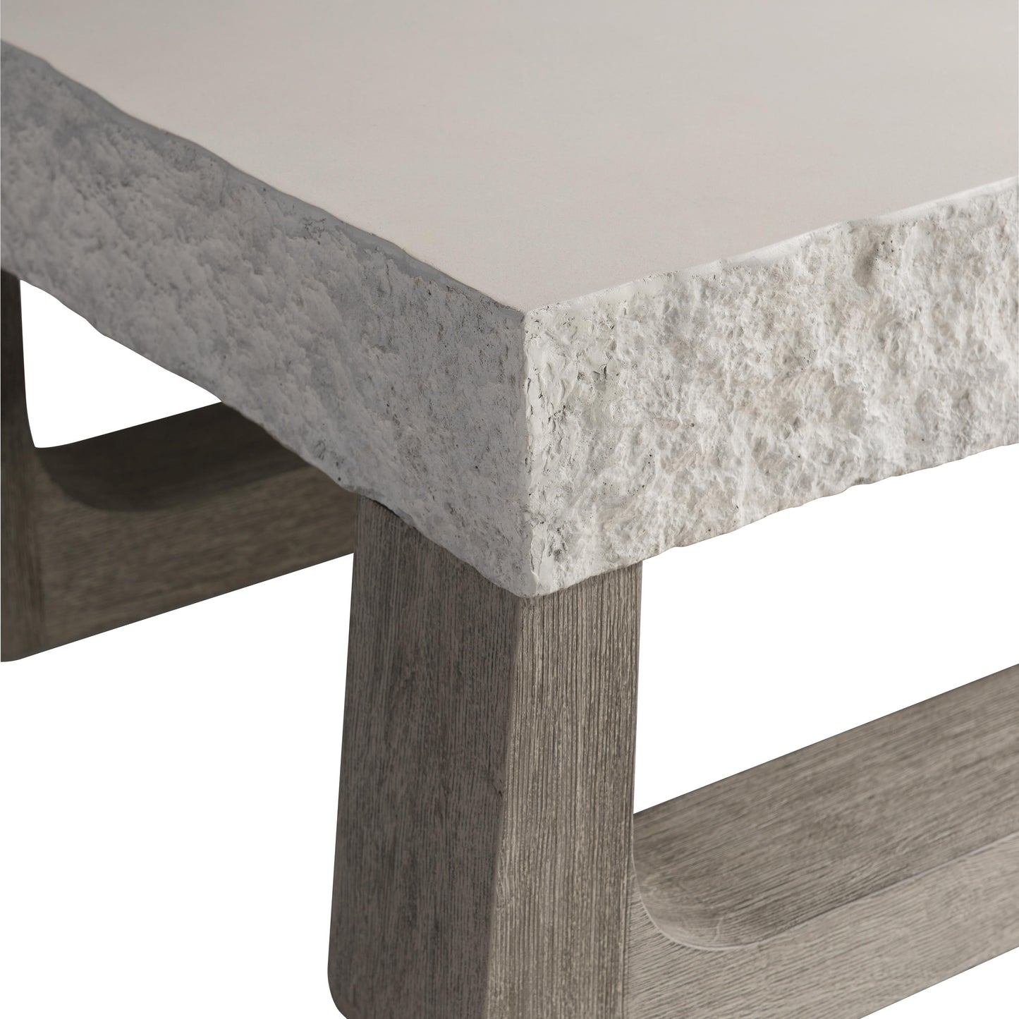 Bristol Sand Grey/Weathered Teak Outdoor Cocktail Table - Ornate Home
