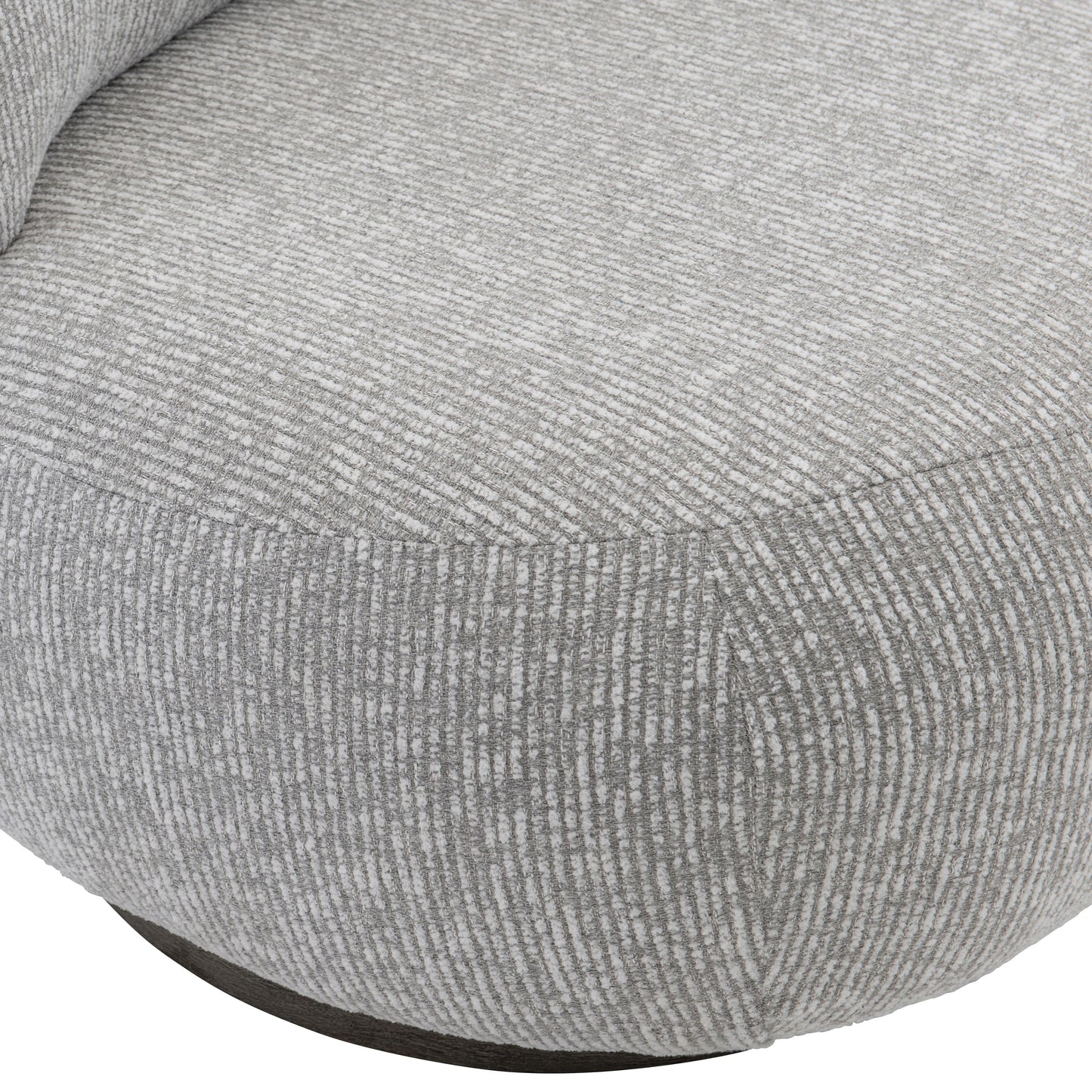 Caicos Weathered Teak/Grey Outdoor Swivel Chair - Ornate Home