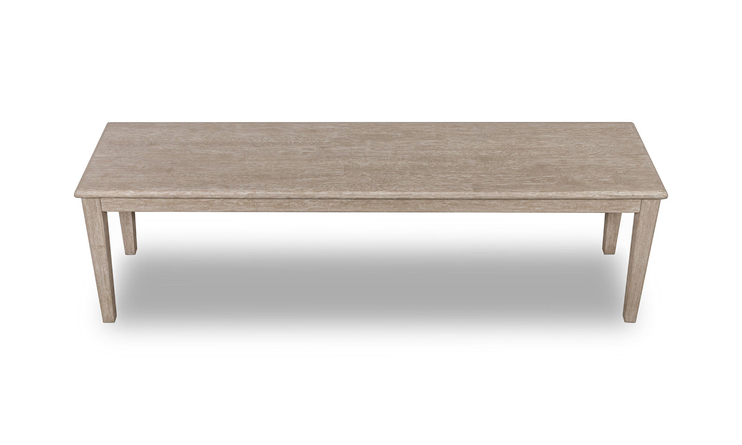 Camden Oak Wood Bench in Chai - Ornate Home