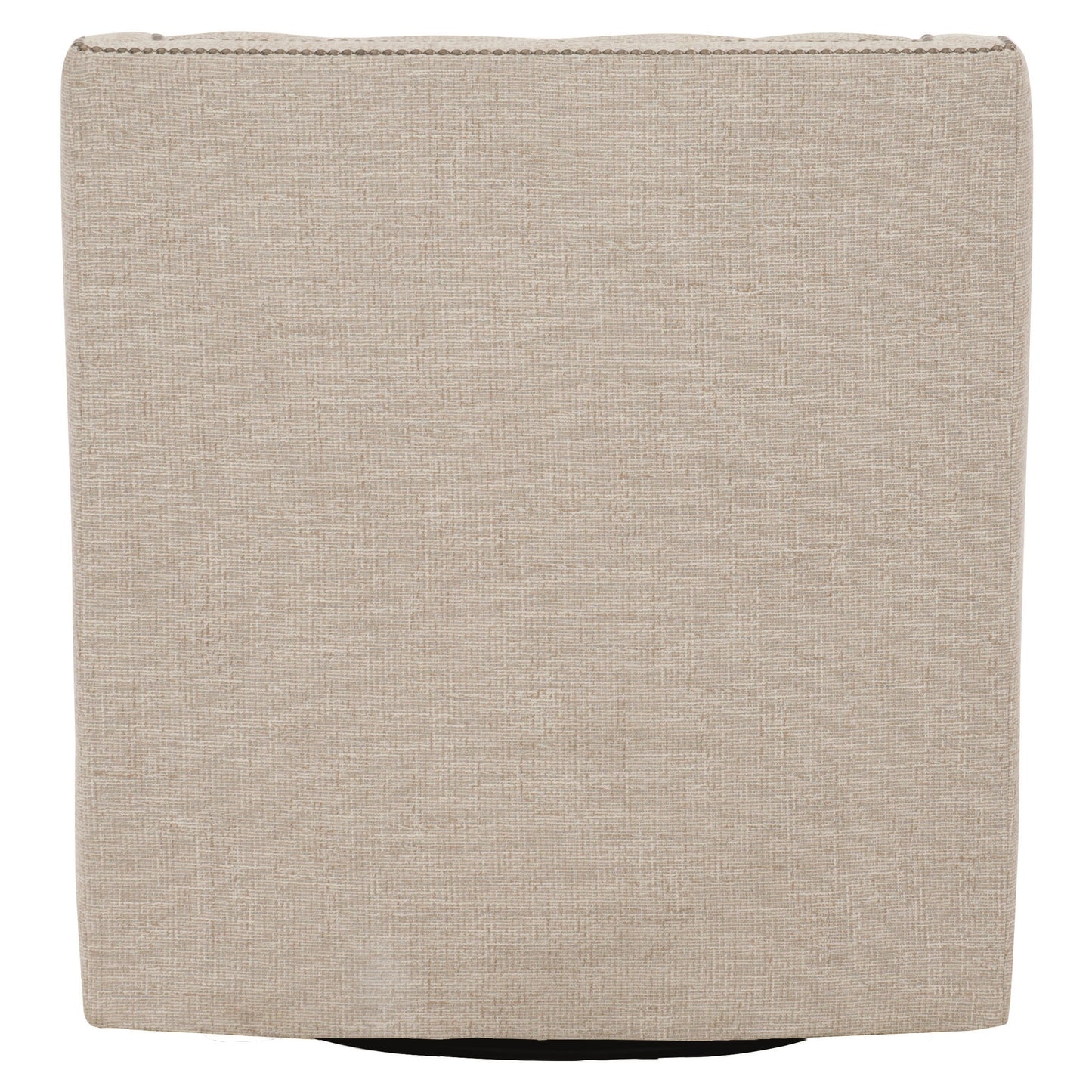 Candace White/Cream Fabric Swivel Chair - Ornate Home