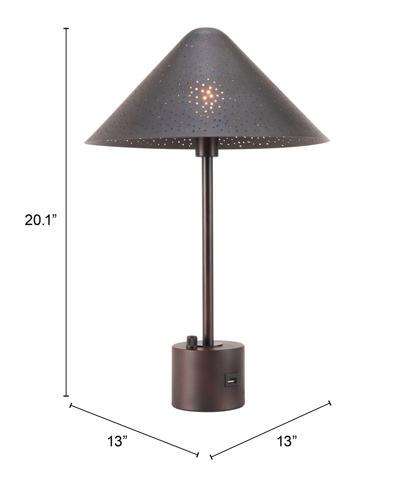 Cardo Bronze Table Lamp - Ornate Home