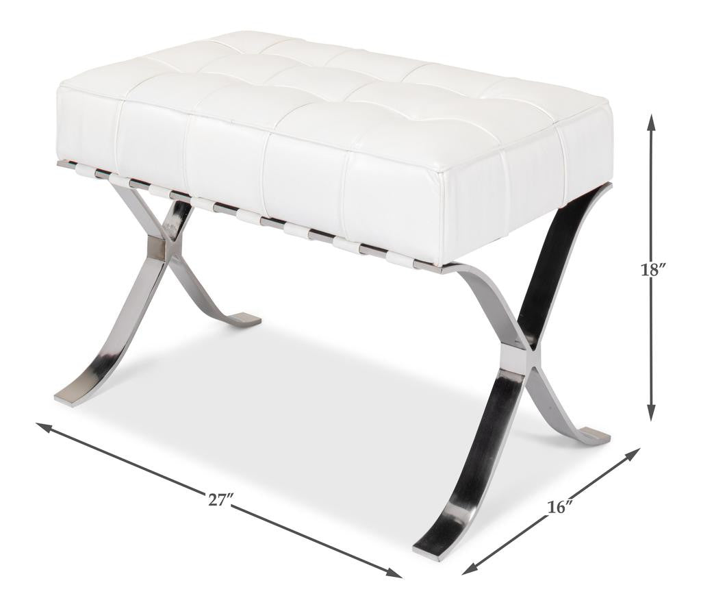 Catalunya White Bench - Ornate Home