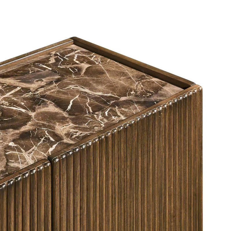 Chandler Brown Four-Door Sideboard - Ornate Home