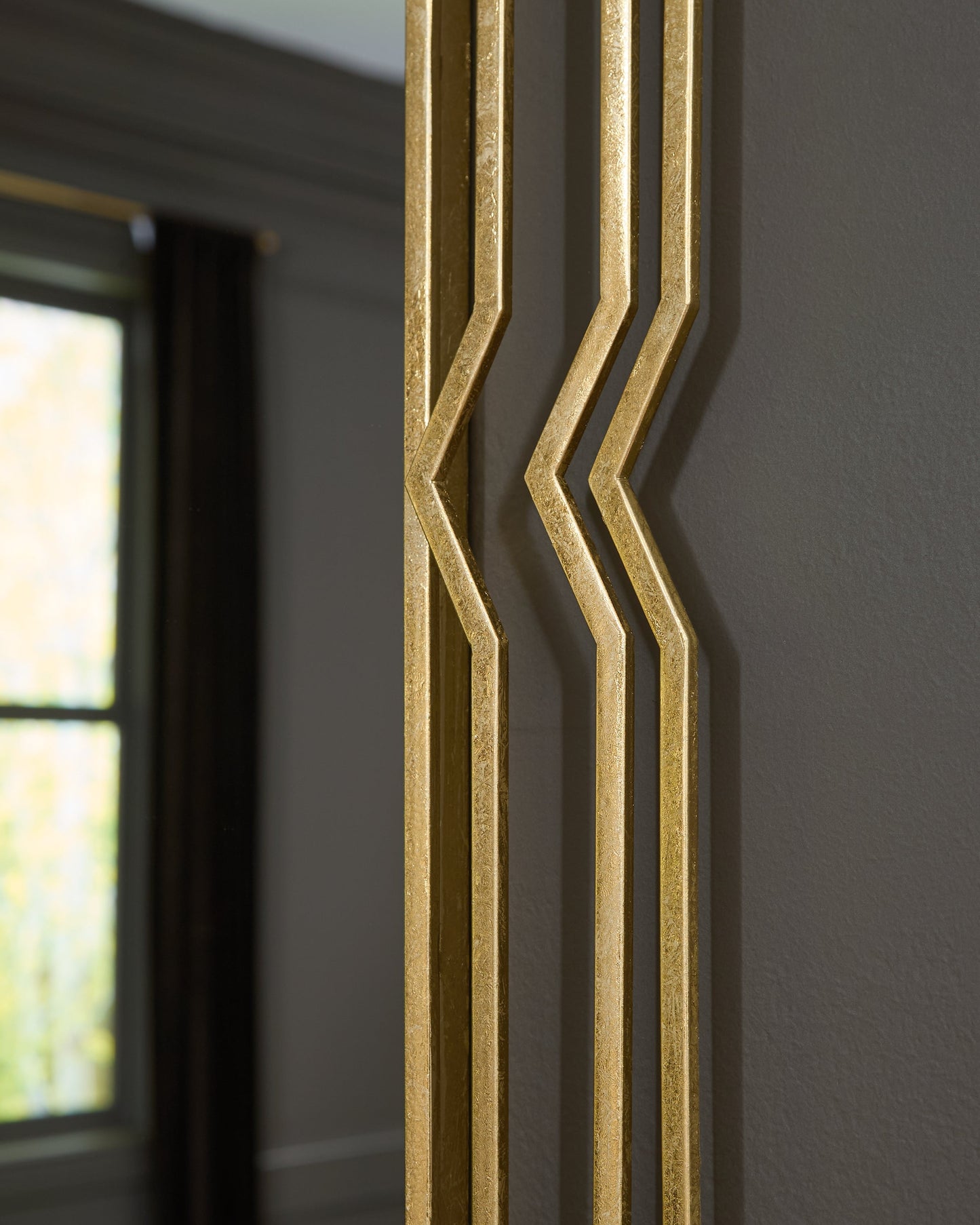 Claybrook Gold Finish Accent Mirror- Viva Furn