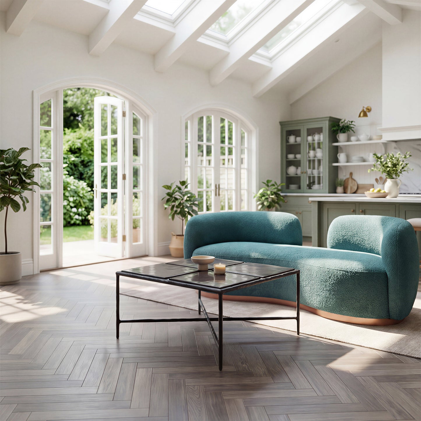 Cloe Black Coffee Table - Ornate Home